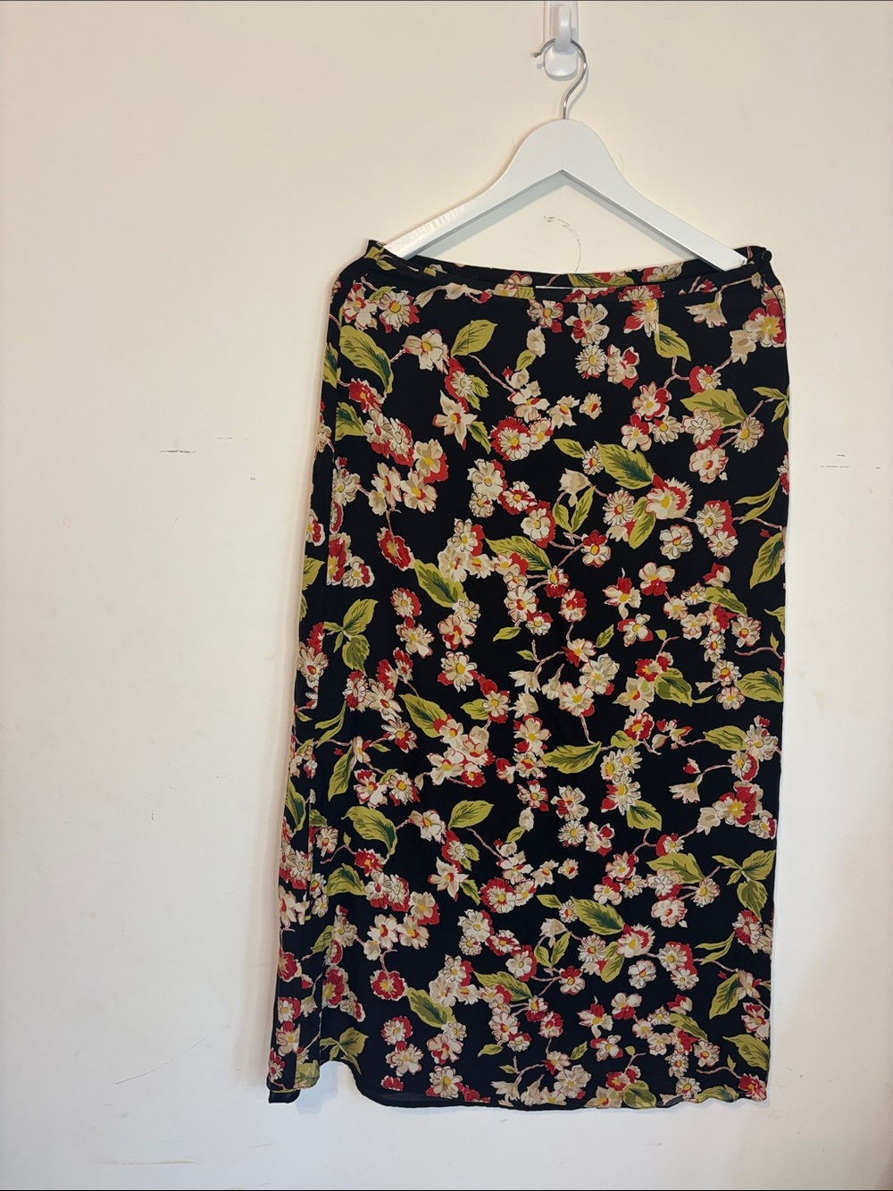Silk Floral Skirt